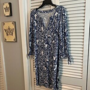 Lilly Pulitzer navy & white cotton dress